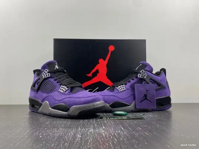 Cheap Jordan Purple Air x Scott 4 Suede Travis 0322